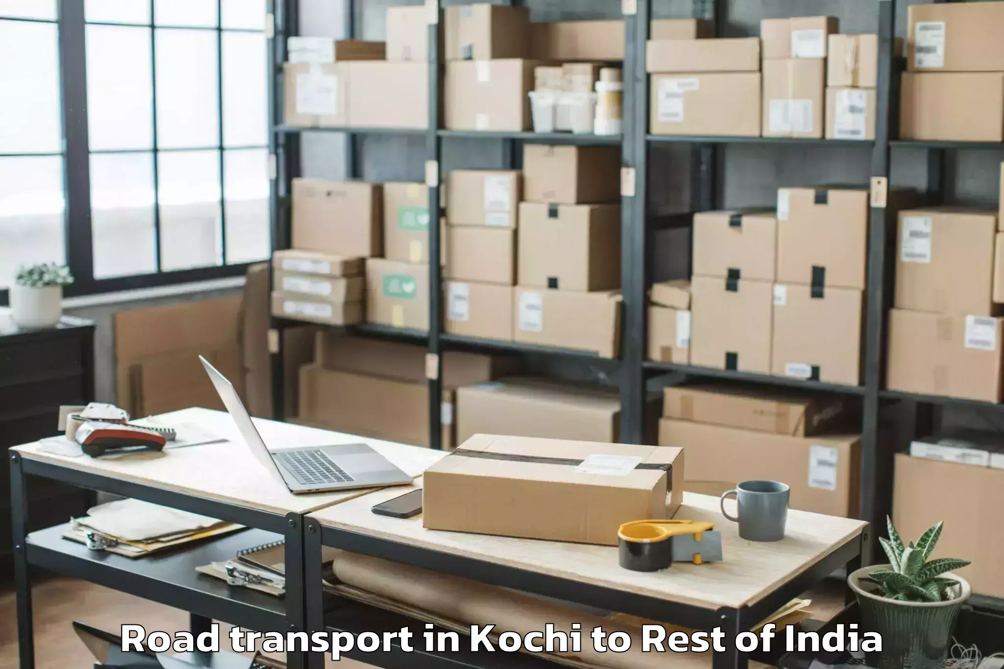 Book Kochi to Bishnah Road Transport Online